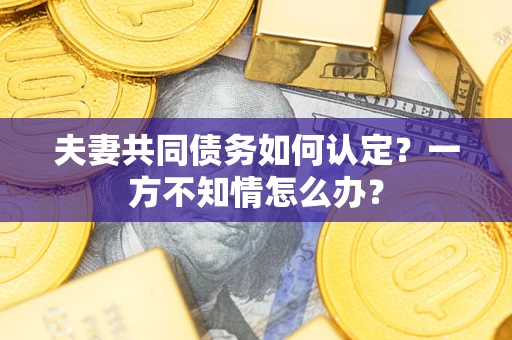 北京夫妻共同债务如何认定？一方不知情怎么办？