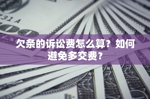 北京欠条的诉讼费怎么算？如何避免多交费？