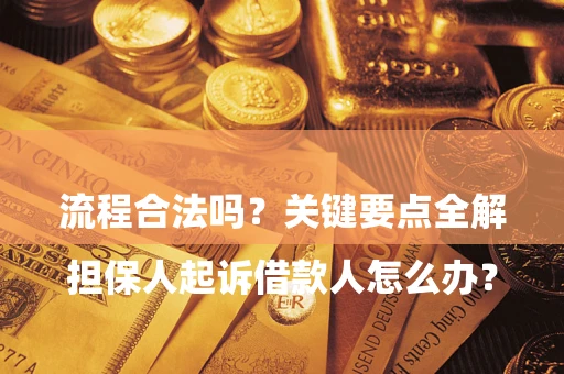 北京

担保人起诉借款人怎么办？流程合法吗？关键要点全解析