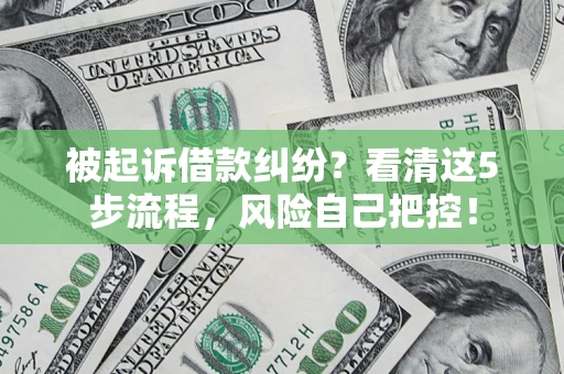 北京被起诉借款纠纷？看清这5步流程，风险自己把控！